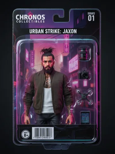 Example AI action figure created with Toyify